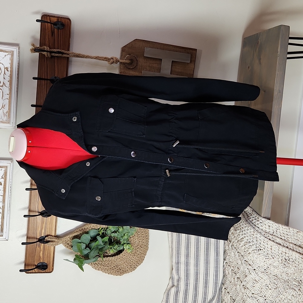 Arizona Jean Co, Women's XL, Black, Lightweight, Adjustable Waist Jacket